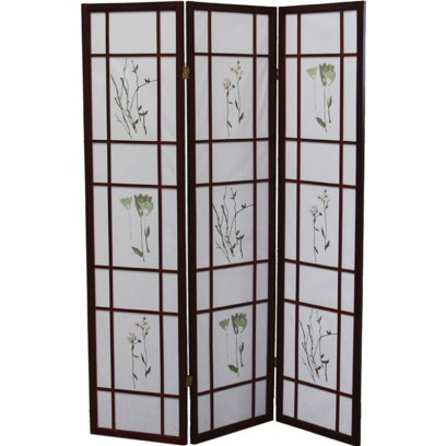 Botanical Cherry 3 Panel Shoji Screen